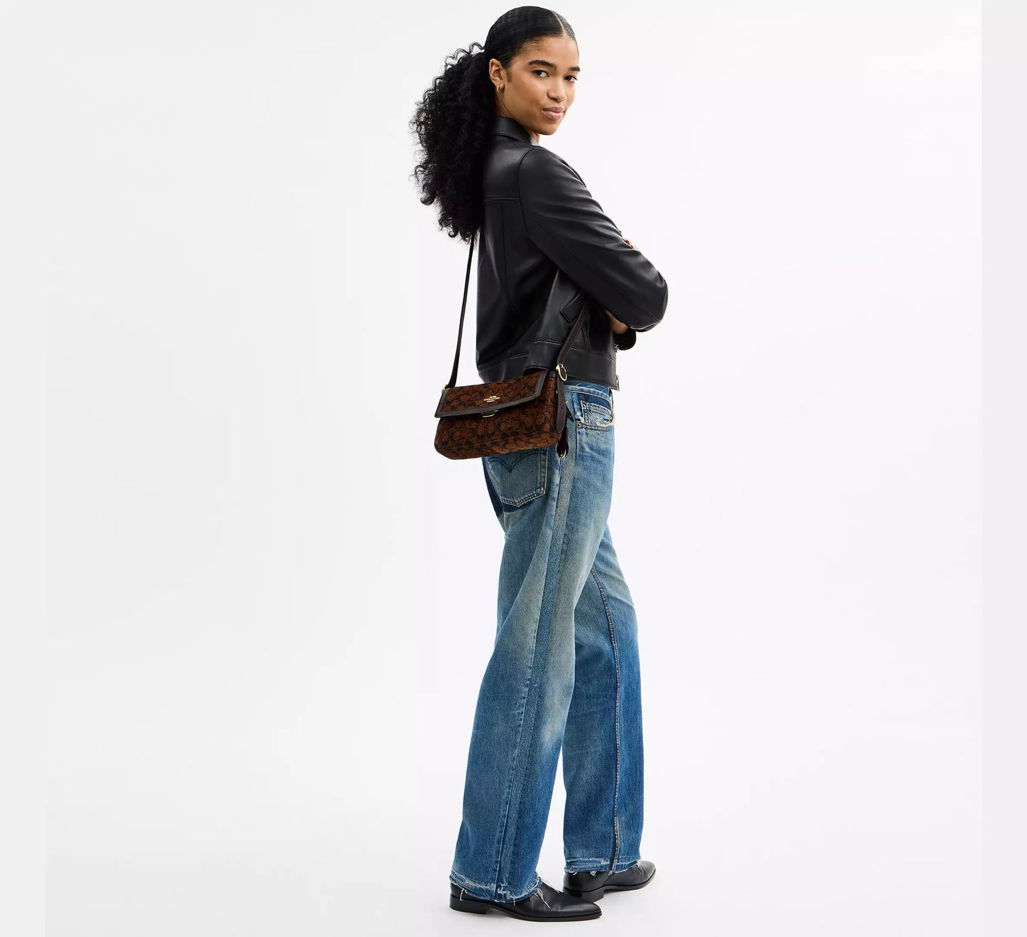 Coach Etta Chenille Shoulder Bag