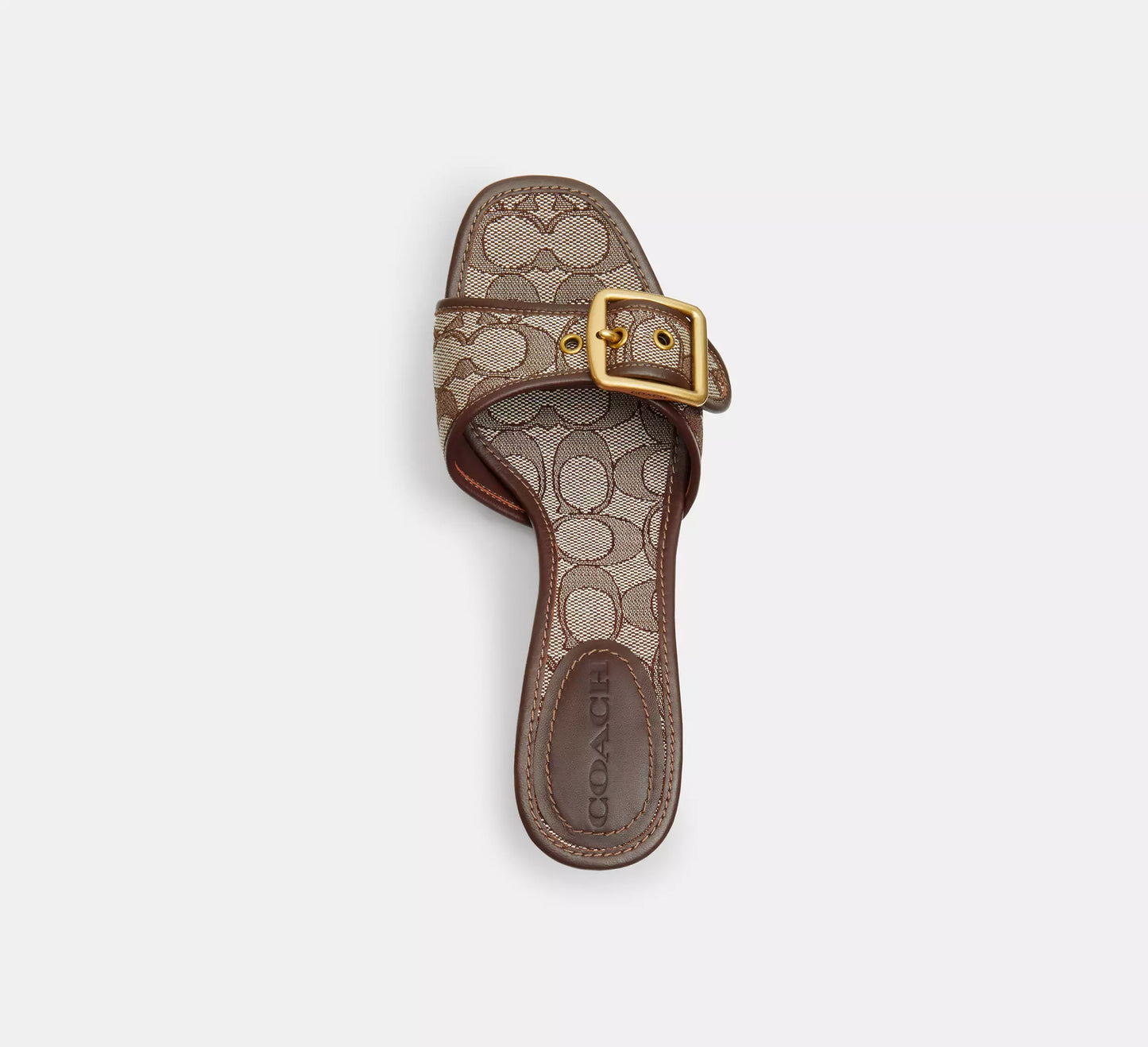 Coach Margot Sandal In Signature Jacquard