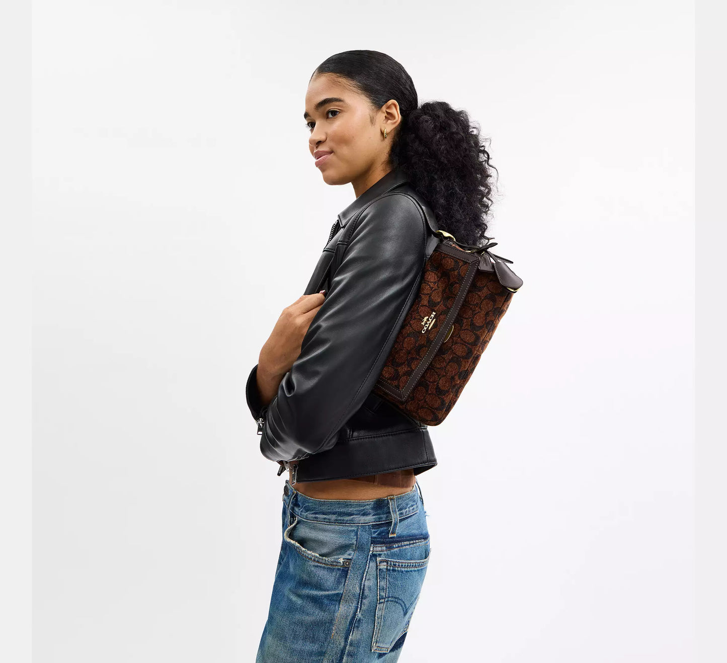 Coach Etta Chenille Shoulder Bag